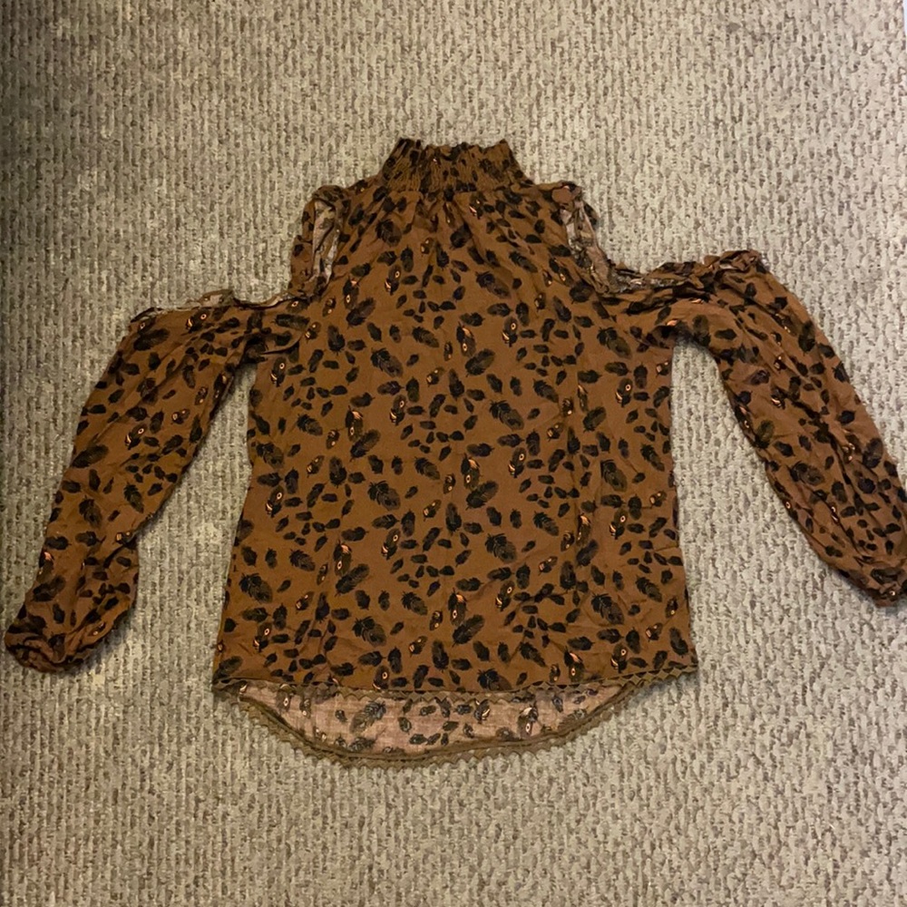 Brown Long Sleeve Dress Shirt